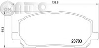 Set placute frana - frana disc 