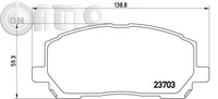 Set placute frana - frana disc 