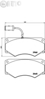 Set placute frana - frana disc 