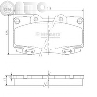 Set placute frana - frana disc 